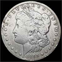 1893-CC Morgan Silver Dollar LIGHTLY CIRCULATED