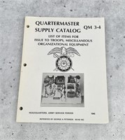 WWII Quartermaster Supply Catalog QM 3-4 Reprint