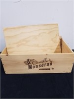 19.5x13x 7 in Castillo de Monseran wooden crate