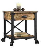 Weathered Pine Rustic Side Table