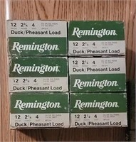 (6) Boxes Remington 12 Gauge 2-3/4" Shotgun Shells