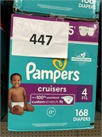 Pampers 168 diapers size 4
