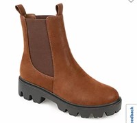 Journee Collection Womens Boots Ivette Brown SZ 7