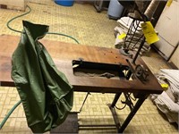 Antique singer sewing table