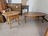 Oak Coffee Table & Side Table
