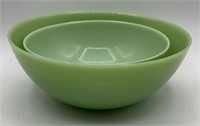 2 Jadeite Mixing Bowls