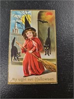 Antique No.140 Embossed My Night Out- Hallow'een