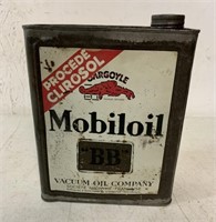 French Mobiloil "BB"" tin