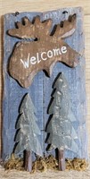 Set of 2 Handmade Rustic Welcome sign