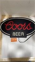 Coors Light Up Beer Sign