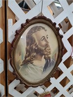 1942 Oval Jesus Print by McConnell