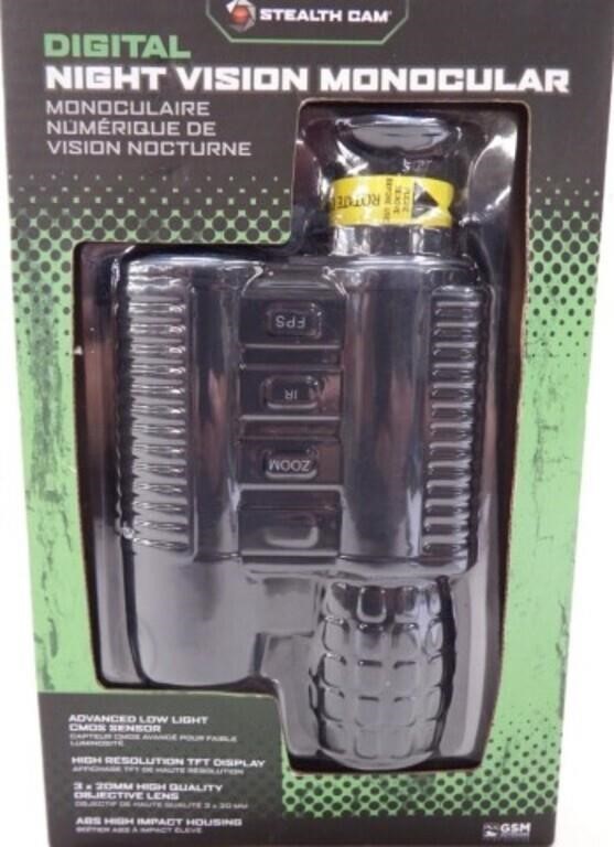 Digital Night Vision Monocular Stealth Cam - New!