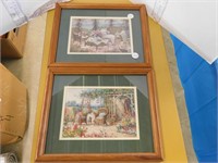 2 FRAMED PRINTS