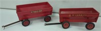 2x- Product Miniature IH Flare Box Wagons 1/16