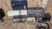 5 various vintage radios