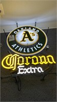 Oakland A’s-Corona Extra Neon Sign