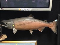 AUTHENTIC ALASKAN TROUT SKIN MOUNT 46" LONG