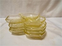 Maple Leaf Glass Candy Nut Relish (2) Divided