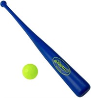 Blitzball Plastic Baseball and Bat Combo Set Blue