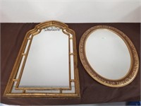 Two vintage mirrors in good condition