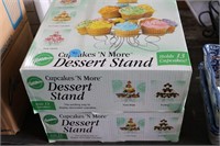 2 boxes of cupcake stands