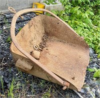 Antique ground scoop (handles missing)