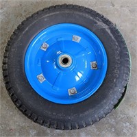 3.25/3.00-8 Utility Tire w/ Blue Rim