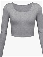 (New)Womens Long Sleeve T-Shirts Basic Spring