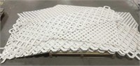White plastic lattice assorted types