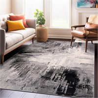 5' x 7'Abstract Art Stain Resistant Soft Area Rug