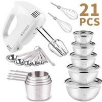 M123  KOSBON Hand Mixer  Mixing Bowls Set