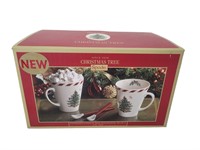 NEW Spode Christmas Tree Mug Set