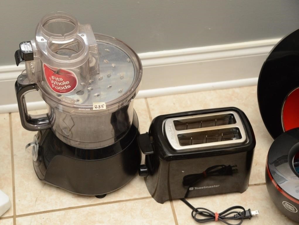 FOOD PROCESSOR, TOASTER