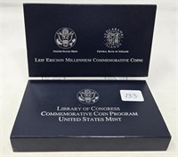 Library of Congress Dollar Proof; 2000 Leif