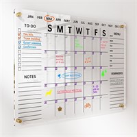 Acrylic Wall Calendar | 28x20 | w/ Markers