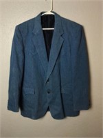 Vintage Denim Western Suit Jacket Blazer