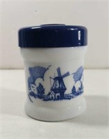 Vintage Holland Delft Blue and White Milk Glass