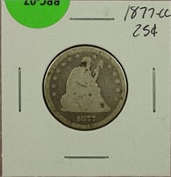 1877-CC Seated Quarter G