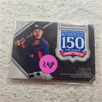 2019 Topps 150 Anniversary Patch Carlos Correa