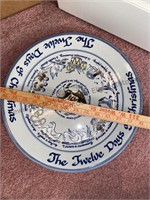 Louisville stoneware 12 days of Christmas platter