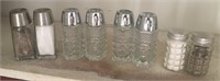 Glass Lot of Salt & Pepper Shakers