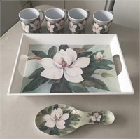 Melamine and R2S Spa Magnolia Serving Lot