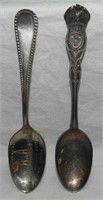 (2) Antique Souvenir Spoons