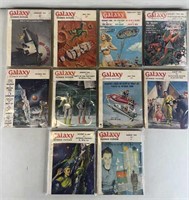 10pc 1953-64 Galaxy Science Fiction Pulp