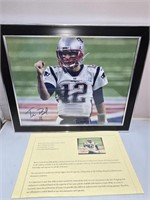 Signed Tom Brady Framed Photo