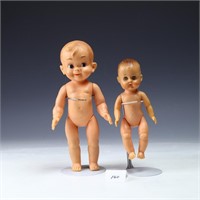 Two Vintage rubber Dolls