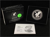 2021 American Silver Eagle Proof w/Box and