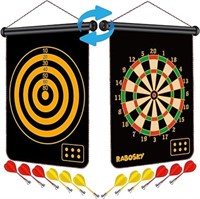 Magnetic Dart Board Game for Kids, Double-Sided