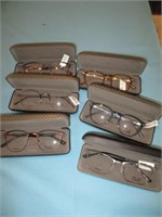 6 Pair NEW Thin Light Glasses TLG Eyeglass Frames