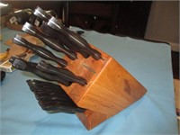 Cutco Kitchen & Steak Knife Set w/ Wood Block